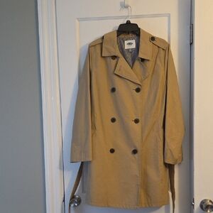 Old Navy Tan Trench Coat Timeless Style